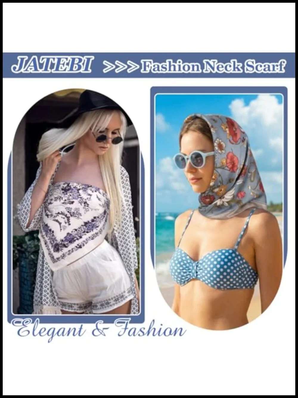 Women's 27x27 Silk Feel Satin Square Scarf Wrap Bandana for Hair Neck Head